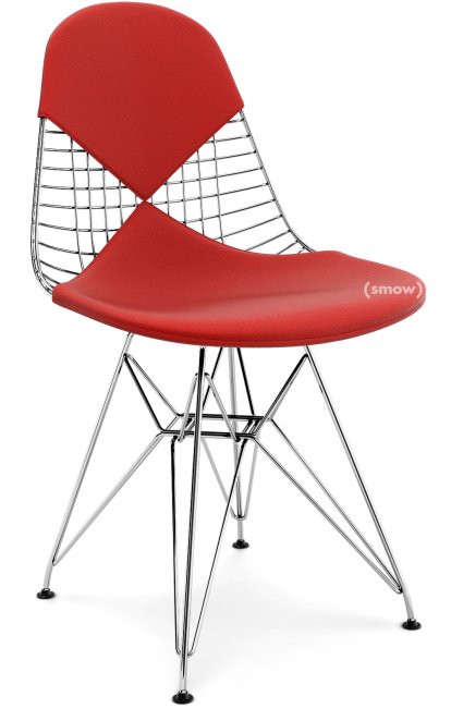 Kissen für Wire Chair (DKR/DKW/DKX/LKR), Sitz- und Rückenkissen (Bikini), Hopsak, Rot / poppy red