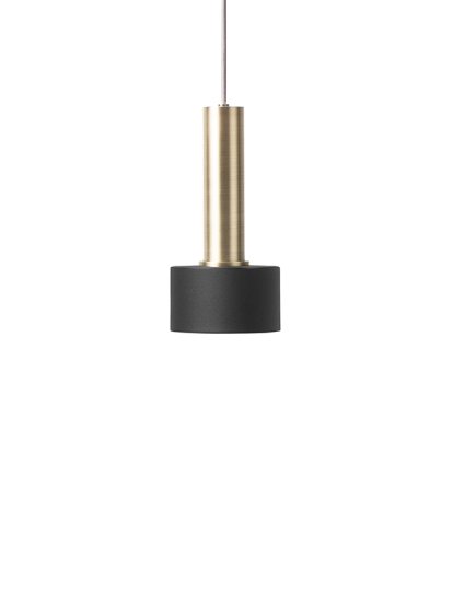 Collect Lighting, Hoch, Brass, Disc, Black