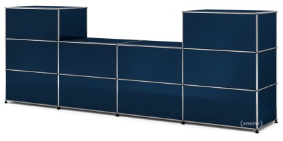 USM Haller Theke Typ 3, Stahlblau RAL 5011, 50 cm