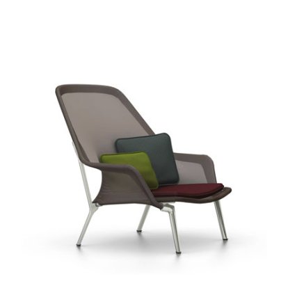Slow Chair, Untergestell poliert, Braun