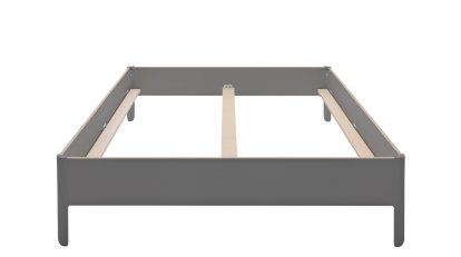 Nait Doppelbett, 140 x 200, Ohne Kopfteil, CPL anthrazit