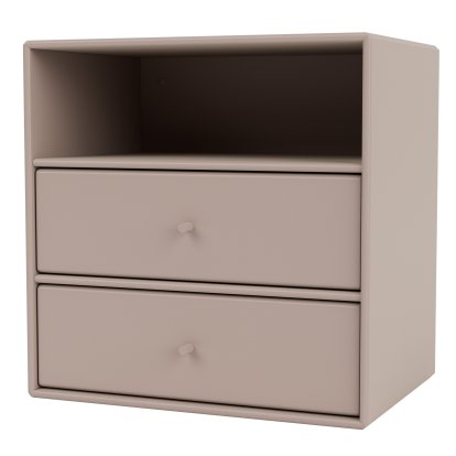 Montana Mini, Modul mit 2 Schubladen, Mushroom