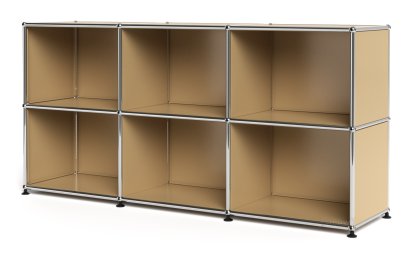 USM Haller Sideboard 50, individualisierbar, USM beige, Offen, Offen