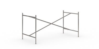 Eiermann 2 Tischgestell , Stahl farblos, senkrecht, mittig, 135 x 66 cm, Ohne Verlängerung (Höhe 66 cm)
