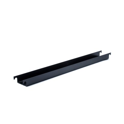 Kabelrinne für Eiermann Tischgestelle, Für Tischgestell 110 cm (Eiermann 1), Schwarz