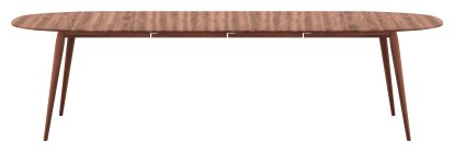 PLAYdinner Lamé, Walnuss geölt, Mit zwei Einlegeplatten (L 180-280 cm)
