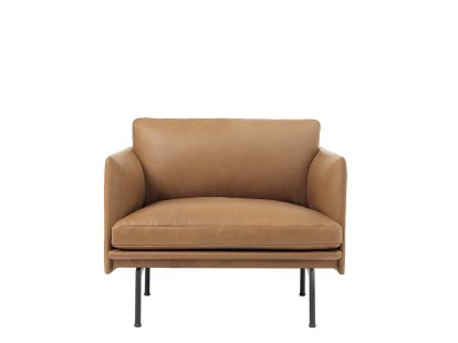 Outline Studio Chair, Leder cognac