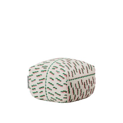 Sander Pouf Mini, Tiger Beat - Rosa/grün Col. 005
