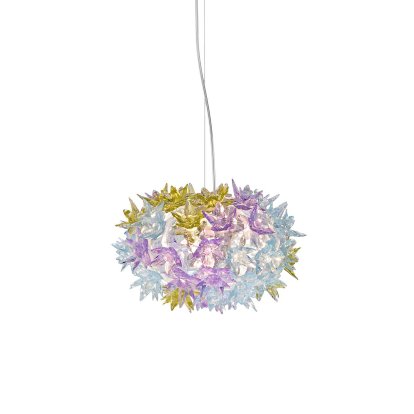 Bloom Pendelleuchte, Klein (ø 28 cm), Transparent/lavendel