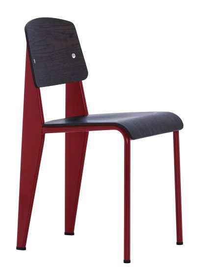 Standard, Gestell japanese red/Sitz, Rücken Eiche dunkel