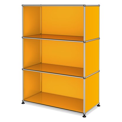 USM Haller Highboard M, individualisierbar, Goldgelb RAL 1004, Offen, Offen, Offen
