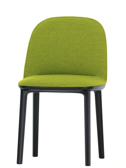 Softshell Side Chair, Avocado, Filzgleiter für harte Böden