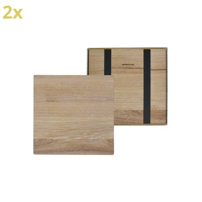 Holzauflage für USM Haller Regale, Größe L, 35 cm x 35 cm, Eiche, weißgeölt