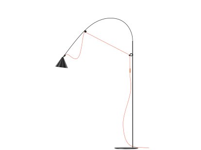 Ayno L Stehleuchte, Schwarz, Orange, 3000 K
