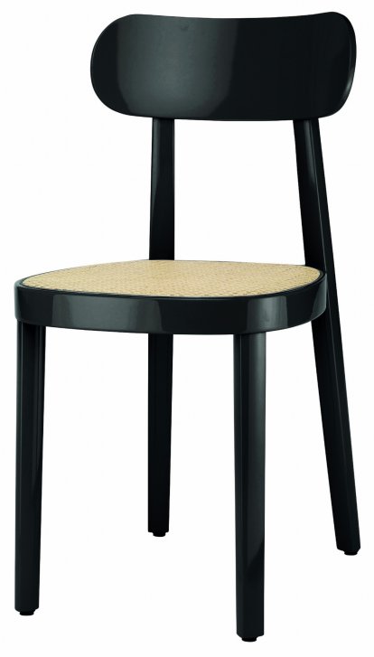 118 High Gloss Stuhl, Schwarz
