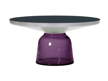 Details ClassiCon Bell Coffee Table Bell Coffee Table, Aluminium, klar lackiert, Amethystviolett