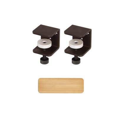 Tiptoe Wandregal Eiche massiv, Wandregal 60 cm, Patinierter Stahl