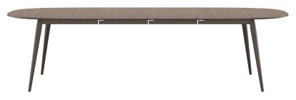 PLAYdinner Lamé, Eiche geräuchert, Mit zwei Einlegeplatten (L 180-280 cm)