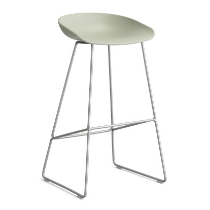 About A Stool AAS 38, Barvariante: Sitzhöhe 74 cm, Edelstahl, Pastel green 2.0