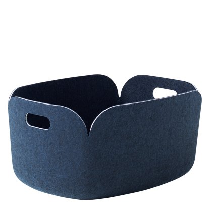 Restore Aufbewahrungskorb, L 48 cm x B 35 cm, Mitternachtsblau