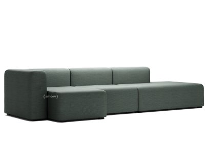 Mags Sofa mit Récamière, Armlehne links, Steelcut Trio - dunkelgrau