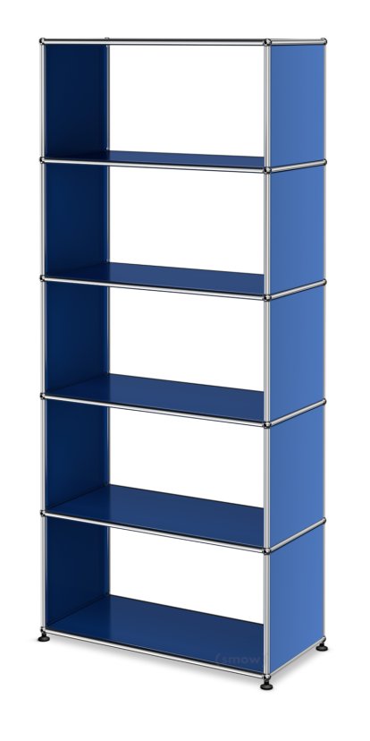 USM Haller Aktenregal ohne Rückwände, Enzianblau RAL 5010