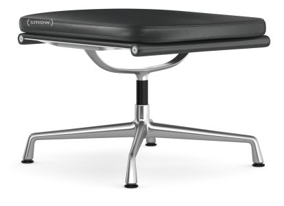 Soft Pad Chair EA 223, Untergestell poliert, Leder Premium F asphalt, Plano dunkelgrau