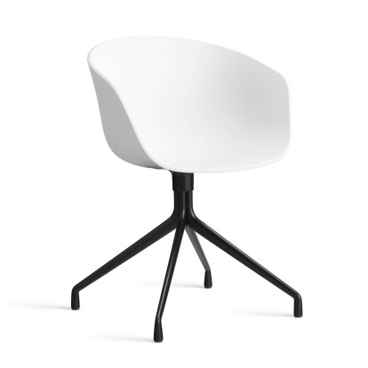 About A Chair AAC 20, White 2.0, Aluminium schwarz pulverbeschichtet