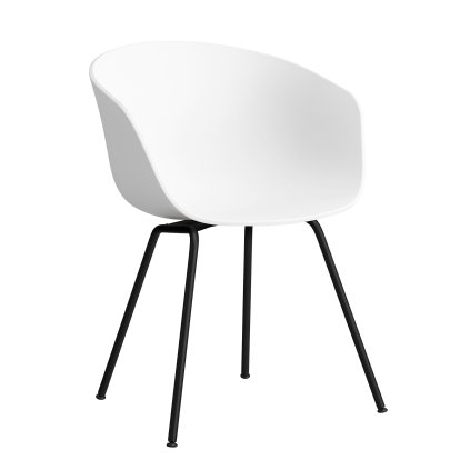 About A Chair AAC 26 Armlehnstuhl, White 2.0, Stahl pulverbeschichtet schwarz