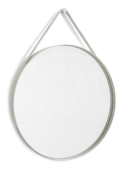 Strap Mirror No 2, ø 70 cm, Hellgrau
