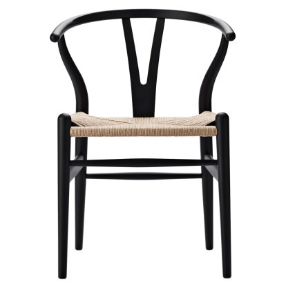 CH24 Wishbone Chair Soft Colours, Soft Black