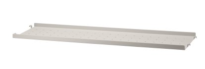 String System Metallboden, 78 x 20 cm, Kante niedrig, Beige