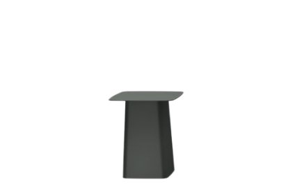 Metal Side Table Outdoor, Klein (H 38 x B 31,5 x T 31,5 cm), Dimgrey