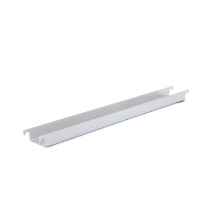 Kabelrinne für Eiermann Tischgestelle, Für Tischgestell 110 cm (Eiermann 1), Silber