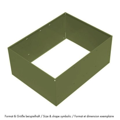 USM Einlegerahmen für USM Haller Ausziehtür, 50 x 50 x 35, Olivgrün RAL 6003