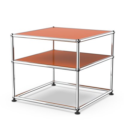 USM Haller Beistelltisch Typ II, Metall, Reinorange RAL 2004