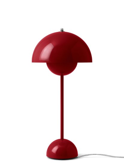 Flowerpot VP3 Tischleuchte, Vermilion red