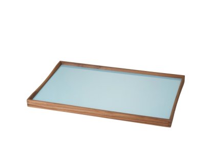 Turning Tray, S (23 x 45 cm), Schwarz/Blau