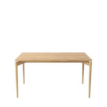 PUREdinner Table, 140 x 85 cm, Eiche weiß geölt, Ohne Erweiterungsplatten