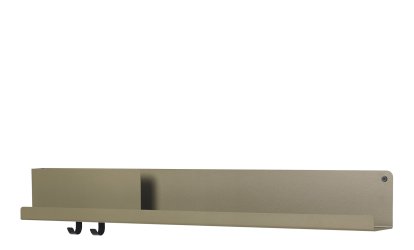 Folded Shelves, H 13 x B 96 cm, Olive