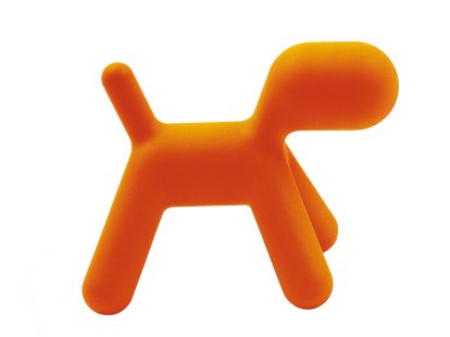 Puppy, Extra large (H 81 x B 61,5 x T 102 cm), Polyethylen (für den Außenbereich geeignet), Orange matt (1001 C)