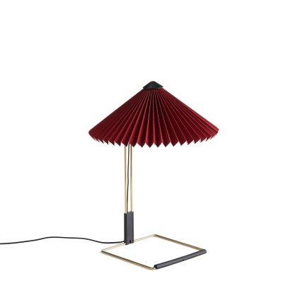 Matin Tischleuchte, Ø 300 mm, Oxide red, Brass polished