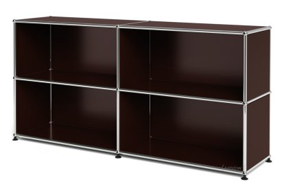 USM Haller Sideboard L, individualisierbar, USM braun, Offen, Offen