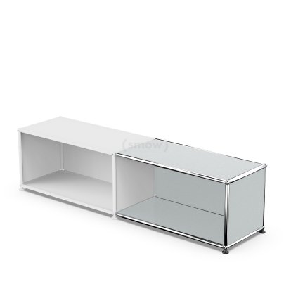 USM Haller Anbaupaket Horizontal 1, USM mattsilber, 35 cm