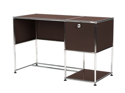 Details USM Haller USM Haller Home Office Schreibtisch USM Haller Home Office Schreibtisch, USM braun, Ohne Kabeldurchlass