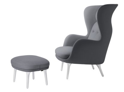 Ro, Christianshavn 1170 - Light Grey Uni, Mit Fußhocker