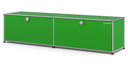 USM Haller Lowboard L mit 2 Klappen, USM grün