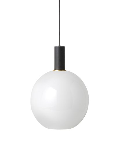Details Ferm Living Collect Lighting Collect Lighting, Niedrig, Black, Opal Sphere, Weiß
