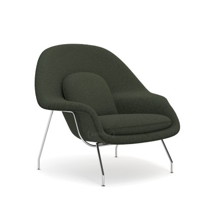 Womb Chair, mittel (H 79cm / B 89cm / T 79cm), Stoff Curly - Grün