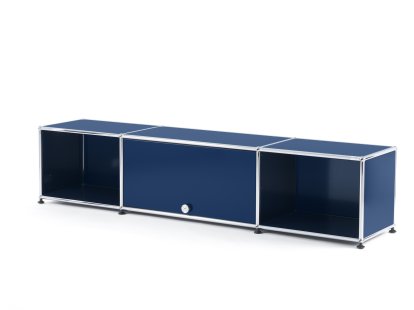 USM Haller TV-Lowboard mit Einschubtür, Stahlblau RAL 5011